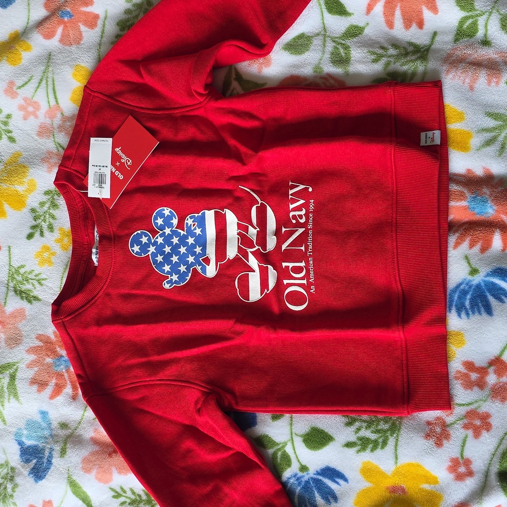 Old Navy Kids Red Mickey Mouse Sweatshirt